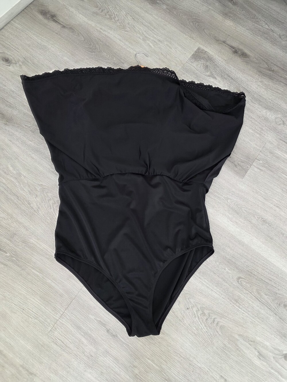 Torrid Black Lace Trim Swim Dress Sz 3 - Picture 8 of 11